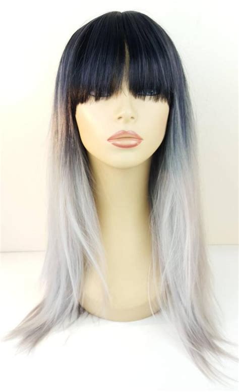 black ombre wig|More.